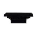 Aurora Mini Flat Top Post Cap - 2" - Black