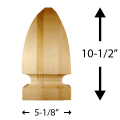 French Gothic Finial - 6" Dimensions