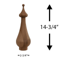 Ringling Finial 6" Dimensions