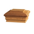 Newport Wood Flat Top Post Caps by Deckorators - Cedar