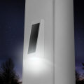 LMT 1893 Ornamental Solar Wedge Deck Post Light night