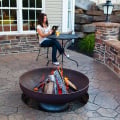 Ohio Flame 30" Handmade Fire Pit In Use