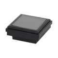 Ornamental Post Cap Light with Solar Connection - Black
