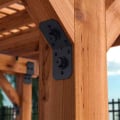 OZCO Ironwood 4″ Flush Inside 45° Angle Bracket - Installed