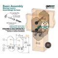 OZCO Laredo Sunset 8″ Post to Beam Bolt Inline Assembly