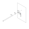 Prova Railing PA11a Steel Tube Wall Terminal Illustration