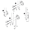 Prova Railing PA12 1-7/8" Side Post Spacer Illustration