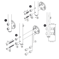 Prova Railing PA13 2-7/8" Side Post Spacer Illustration