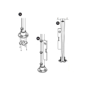 Prova Railing PA14 Post Levelor Illustration B