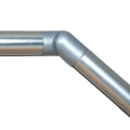 Prova Railing PA6b Handrail Handrail Junction - Aluminum Sliver