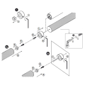 Prova Railing PA8 Handrail Connection/Wall Terminal Illustration