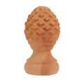 Pineapple Finial with Rings - 6" - Cedar