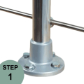 Prova Railing PA1 Top Mount Post - Installed
