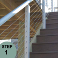 RailFX Cable Rail Pre-Drilled Stair Posts