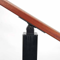 RailFX Wood Top Rail Adjustable Post Plate - Installed