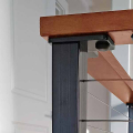 RailFX Wood Top Rail Corner Post Plate - Installed