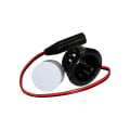 Recessed LED Deck Lights With Trim Rings - Black
