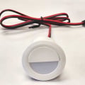 White Recessed Riser Light With Trim Ring