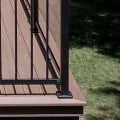 Urban Rail Post Base Cover Installed