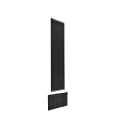 Urban Rail Textured Black Straight Pickets