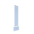 Urban Rail Textured White Straight Pickets