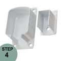 Regal Rail Wall Bracket - White
