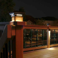 Rondi Pyramid Post Cap Lights On Rail