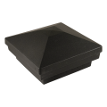 Dekor Rondi Pyramid Post Cap - Antique Metal Black