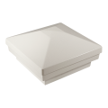 Dekor Rondi Pyramid Post Cap - Hammered White