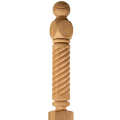 Rope Twist Ball Top Newel - Turn