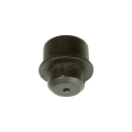 Dekor Round Aluminum Baluster Drilled-In End Cap Connectors - Bottom Rail View