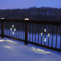 Dekor Round Lighted Basket Balusters - Installed