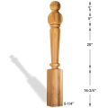 San Francisco Newel Post - Dimensions