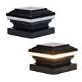 Saturn Anello LED Post Cap - Black - 5"