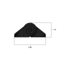 Self Closing Gate Hinge Kit - Top View with Measurements
