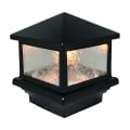 Aurora Sirius Pyramid Post Cap Light Black - On