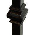 DEKPRO Square Aluminum Baluster Collar - Installed