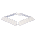Square Two Piece PVC Post Skirt