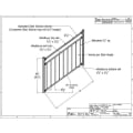 Layout for Riviera C30 Stair Rail Section by Wesbury Aluminum Railing