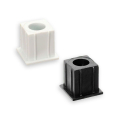 Standard Estate Baluster Connector - Black and White - Straight