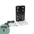 Post Base Plate by RailFX - 3x5 Narrow Base Plate