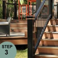 TimberTech Azek Round Aluminum Balusters In Black Premier Railing