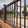 TimberTech Azek Square Aluminum Balusters Also In Kona Radiance Rail