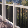 TimberTech Azek Square Aluminum Balusters In White Radiance Rail