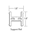 Timbertech/Azek Classic Composite Series Universal Support Rail Dimensions