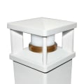 Timbertech Lantern Post Cap Light - 3" Impression Rail Express White