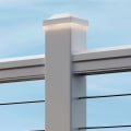 Timbertech Impression Rail Express 3" Post Cap Light - Installed