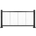 Finished Black Impression Rail Express Vertical Cable Rail Kits - Top Rail Sold Separately