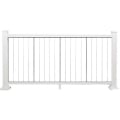 Finished White Impression Rail Express Vertical Cable Rail Kits - Top Rail Sold Separately