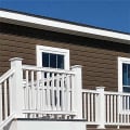 Timbertech Statement PVC Rail Post Caps On Rail